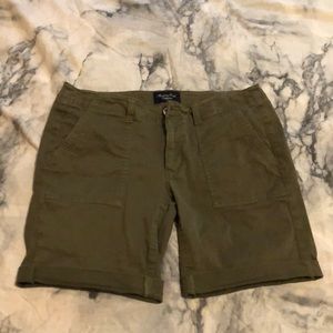 Army green shorts